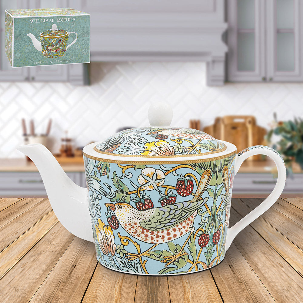 Strawberry Thief Tea Pot